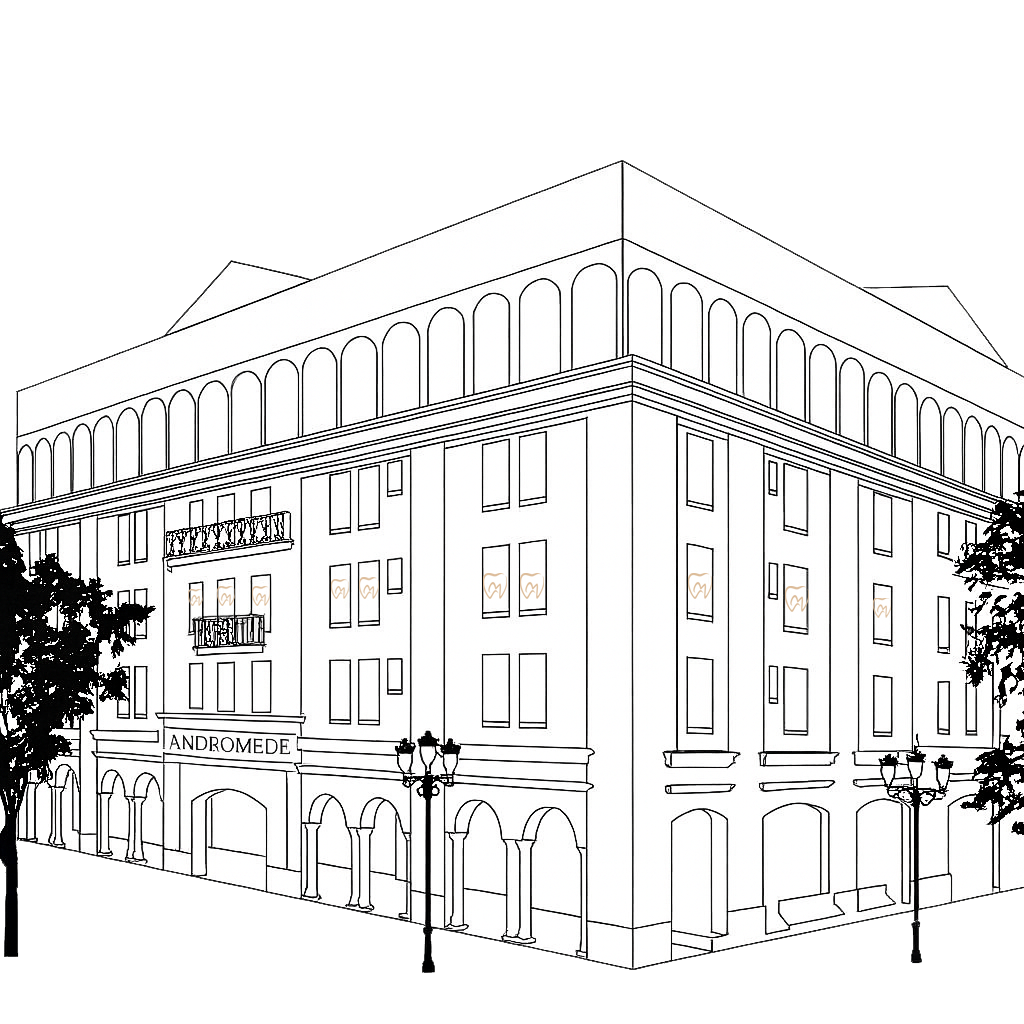 Façade du bâtiment où se situe le Cabinet MLV Sourire à Marne-la-Vallée